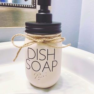 Hand painted soap dispenser